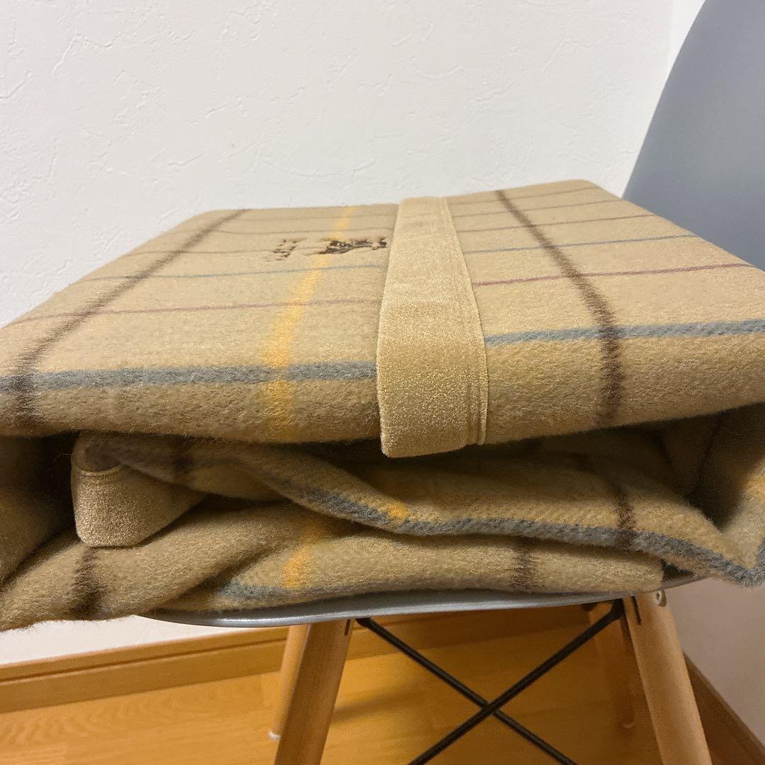 【BURBERRY × 西川産業】ラム100％ブランケット（日本製）純毛毛布