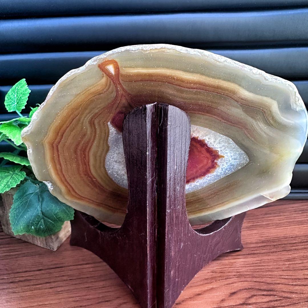 【精神の安定 浄化】高品質☆瑪瑙プレート☆アゲートパワーストーン原石A1178