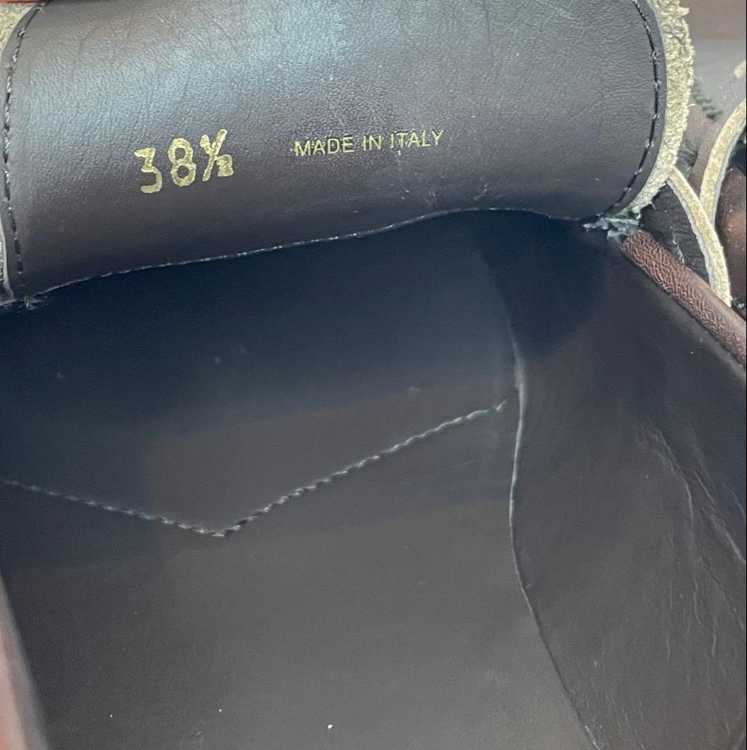 MiuMiu ヴィンテージ加工 (ブラウン) ペニーローファー 25cm