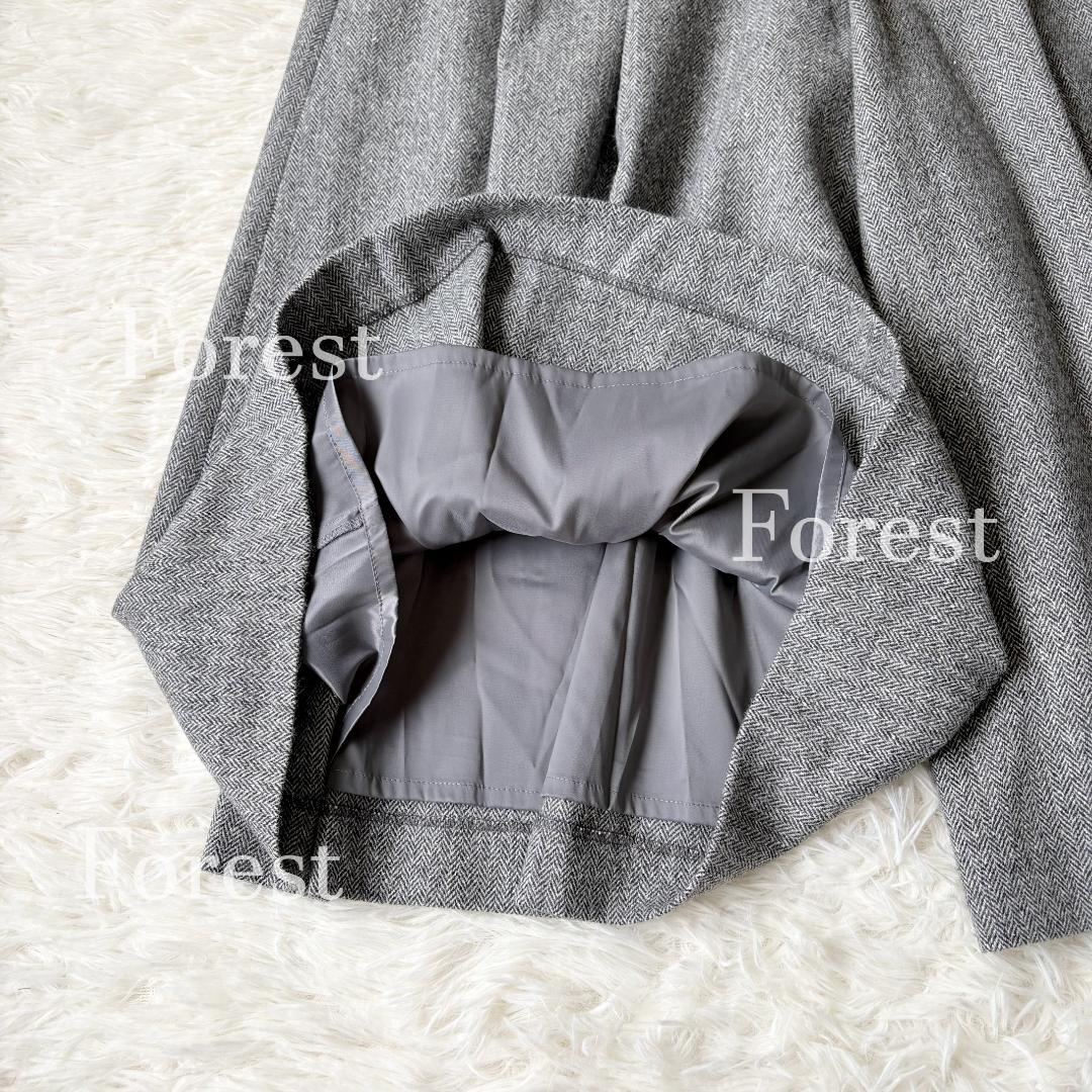 【新品】シルクネップヘリンボーン ガウチョパンツ　size44　23区