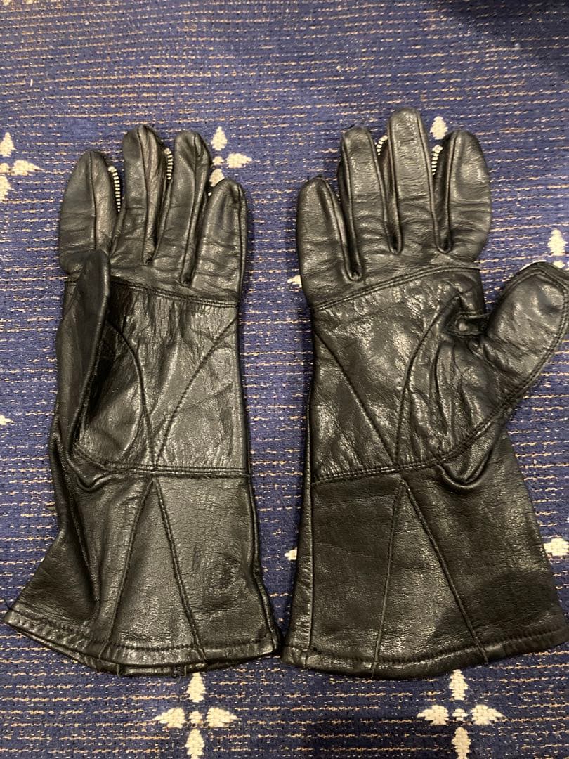 n.w.o 黒レザー ジッパー付きロンググローブ 裏原 vandalize