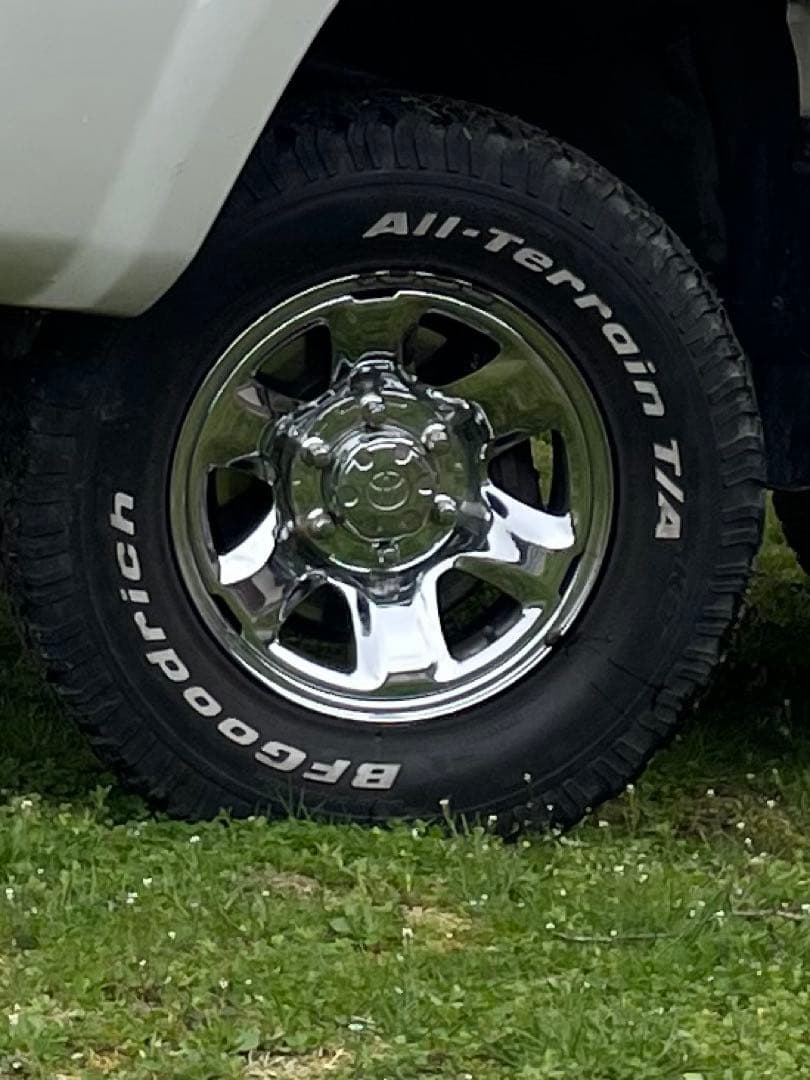 希少　ハイラックスサーフ185　純正　メッキ　スチールホイール　ハイエース　流用