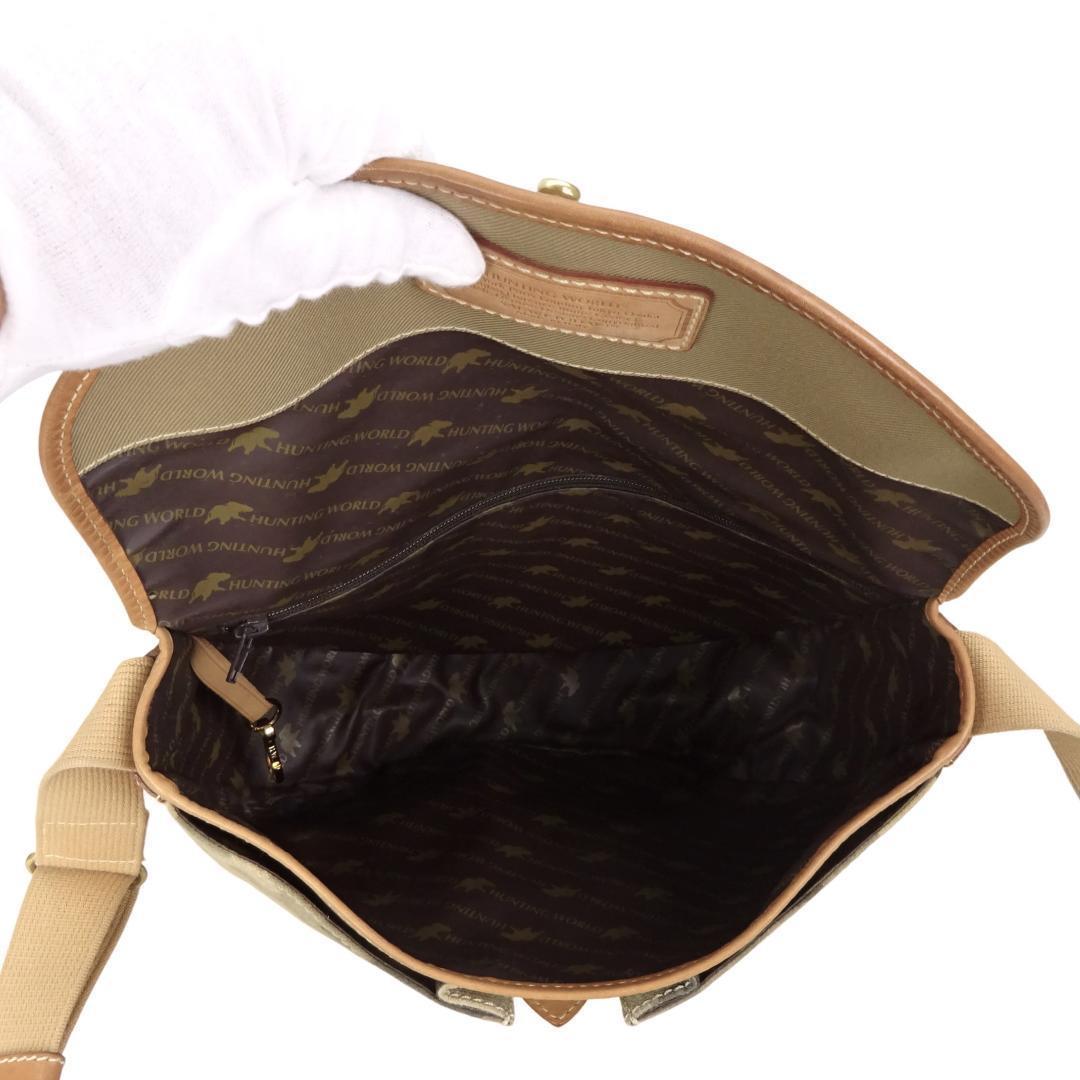 本物 良品 ■ハンティングワールド■サファリ トゥディ 斜めがけショルダーバッグ