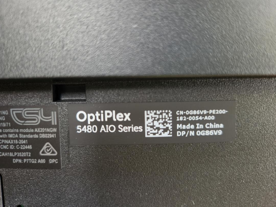 Windowsデスクトップ OptiPlex 5480AIO Windows11Pro Office2019