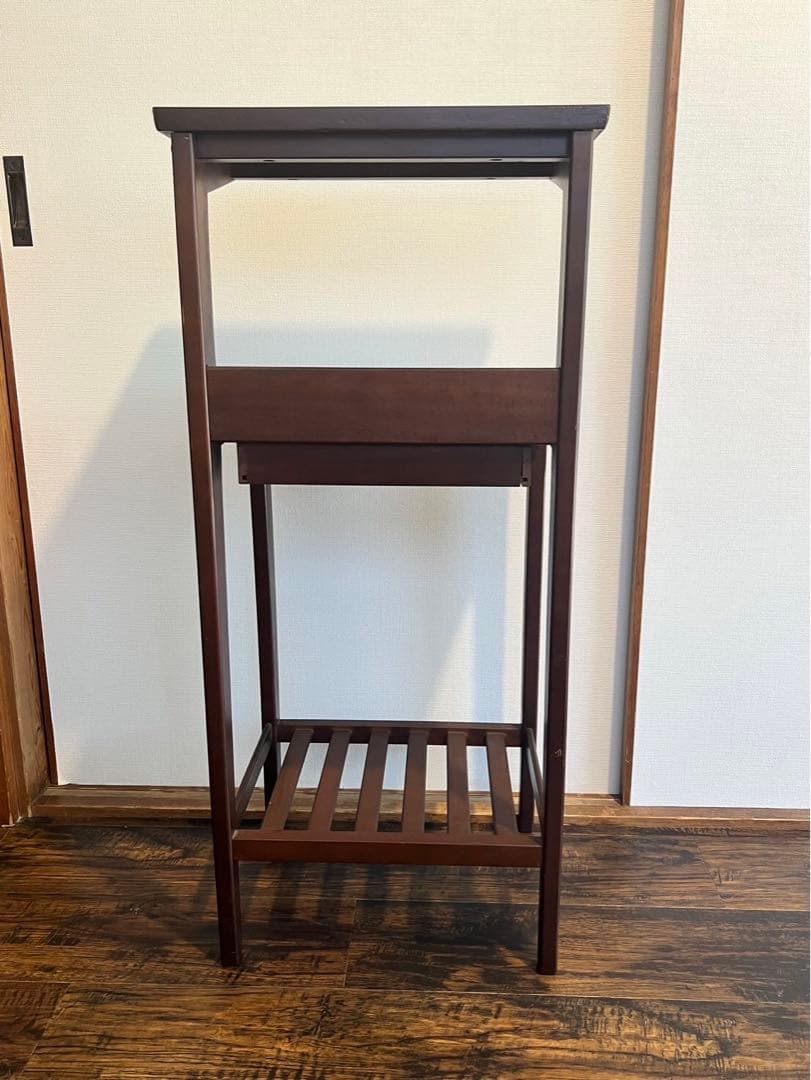 karimoku 電話台 サイドテーブル オールドカリモク 花台 木製