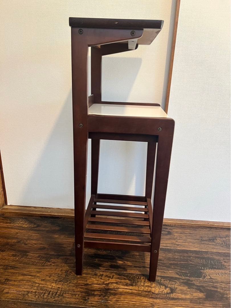 karimoku 電話台 サイドテーブル オールドカリモク 花台 木製