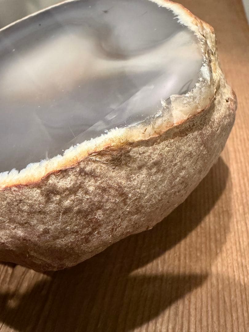 新品天然グレーアゲート瑪瑙　パワーストーン　ディスプレイ　ヒーリング　浄化　風水