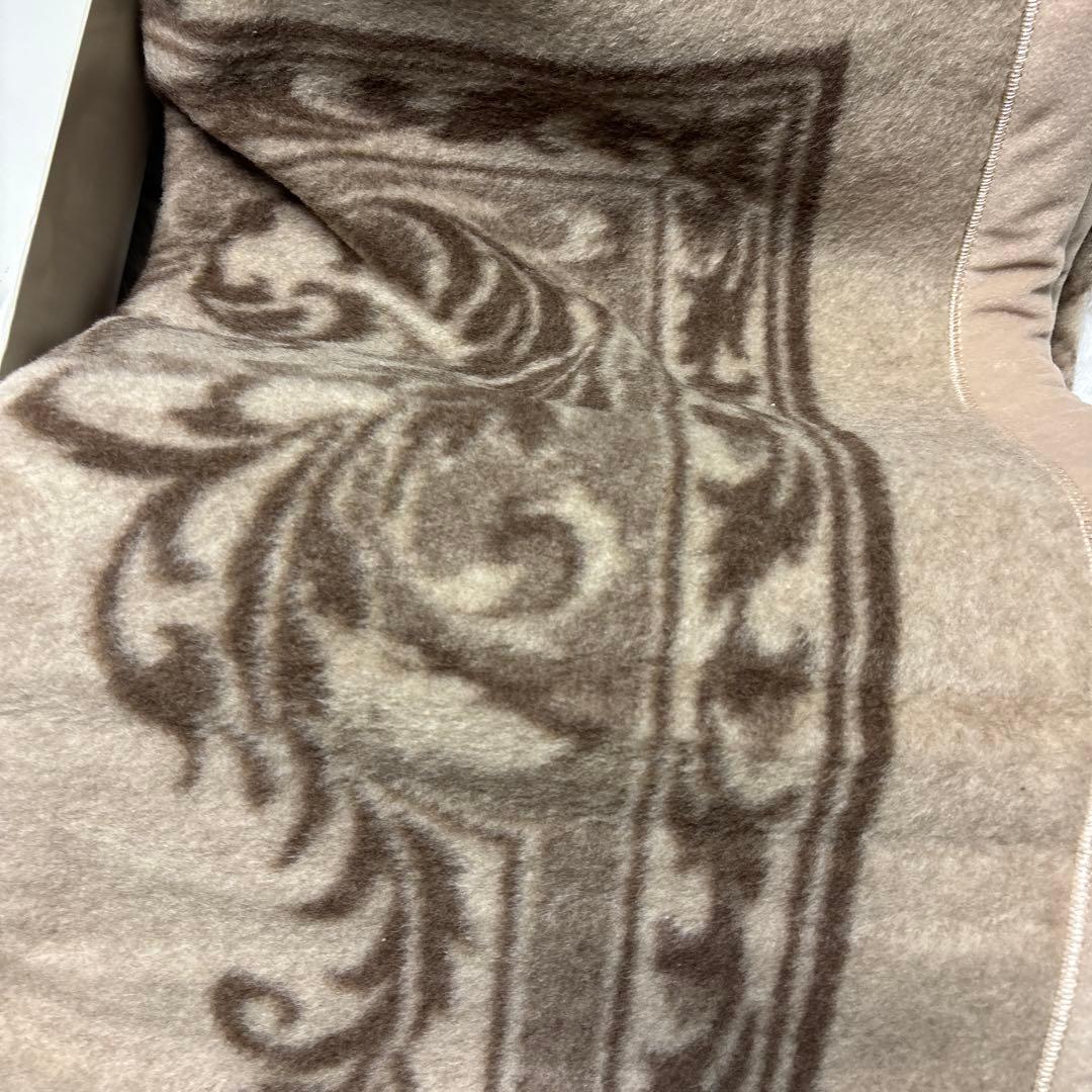 西川 カシミヤ100% 毛布 ピュアカシミア ブランケット 繊維の宝石 柄入り