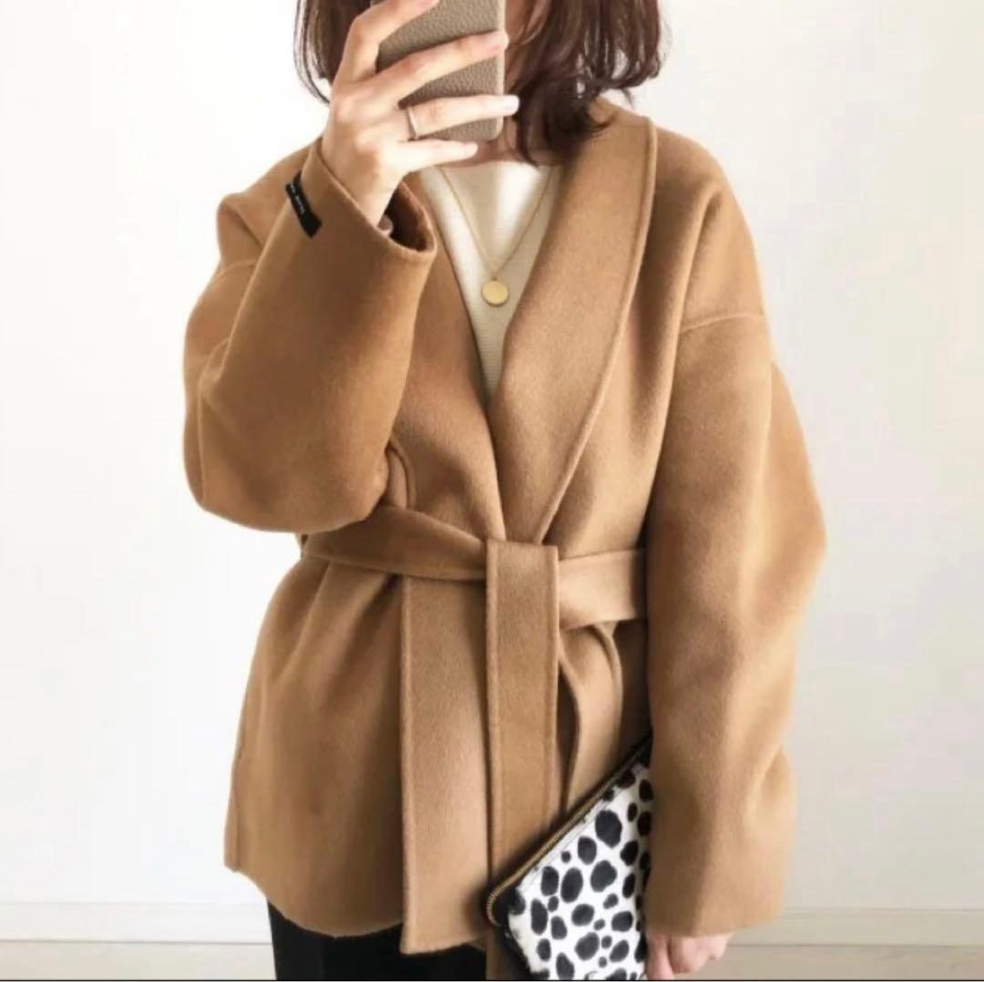 na.e アリュールコート　ウールコート　キャメル