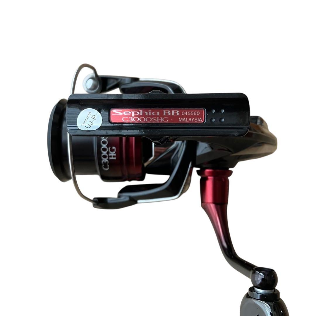 極美品 シマノ 22 セフィアBB C3000SHG スピニング ノブ交換済
