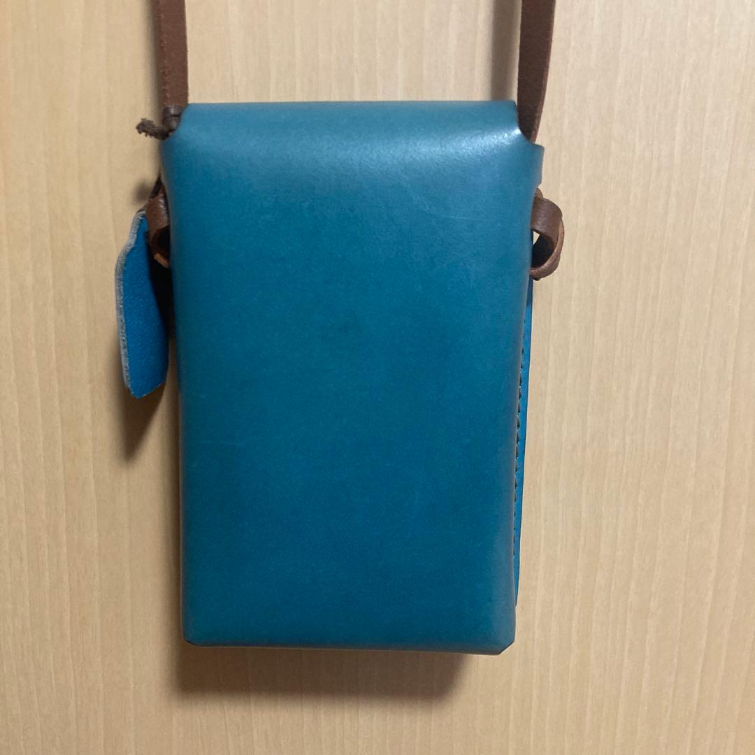 Herz セルリアンブルー サポーネポシェット　ショルダーバッグ