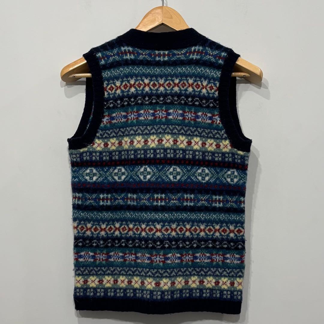 美品 ユナイテッドアローズ 別注 ジャミーソンズ フェアアイル ニット ベスト
