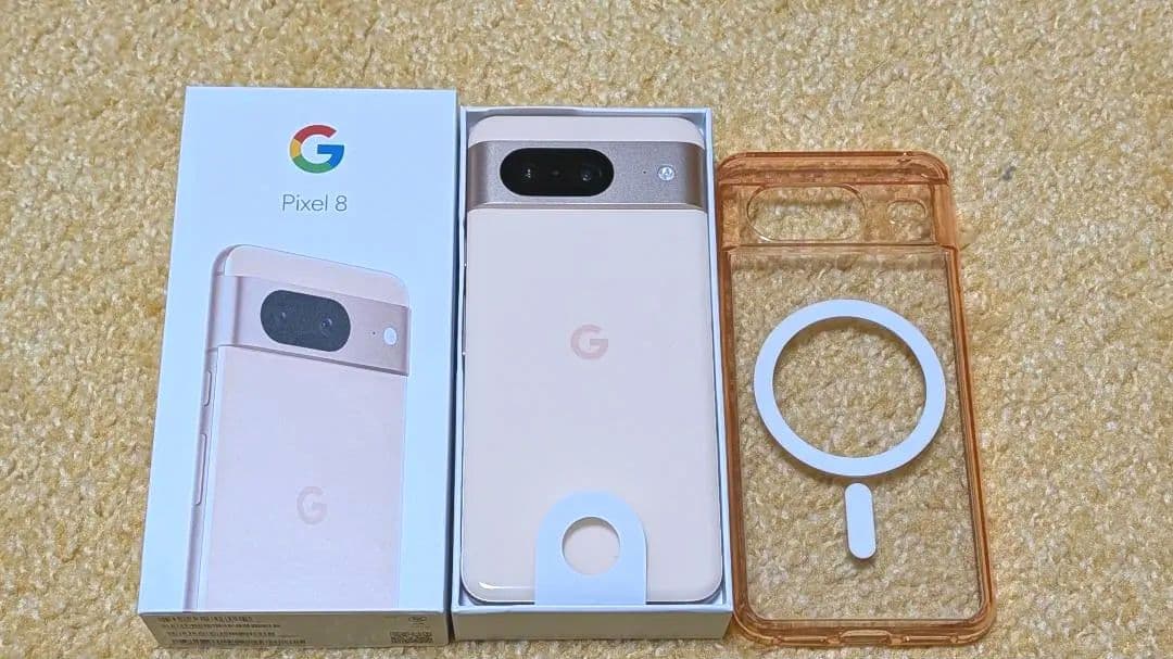 週末価格　Google Pixel 8 ローズ　MagSafe対応クリアケース