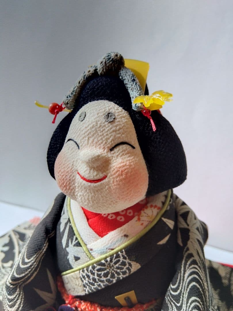 千風様ご確認用　創作人形　お福さん　留袖　ちりめん細工 縁起物