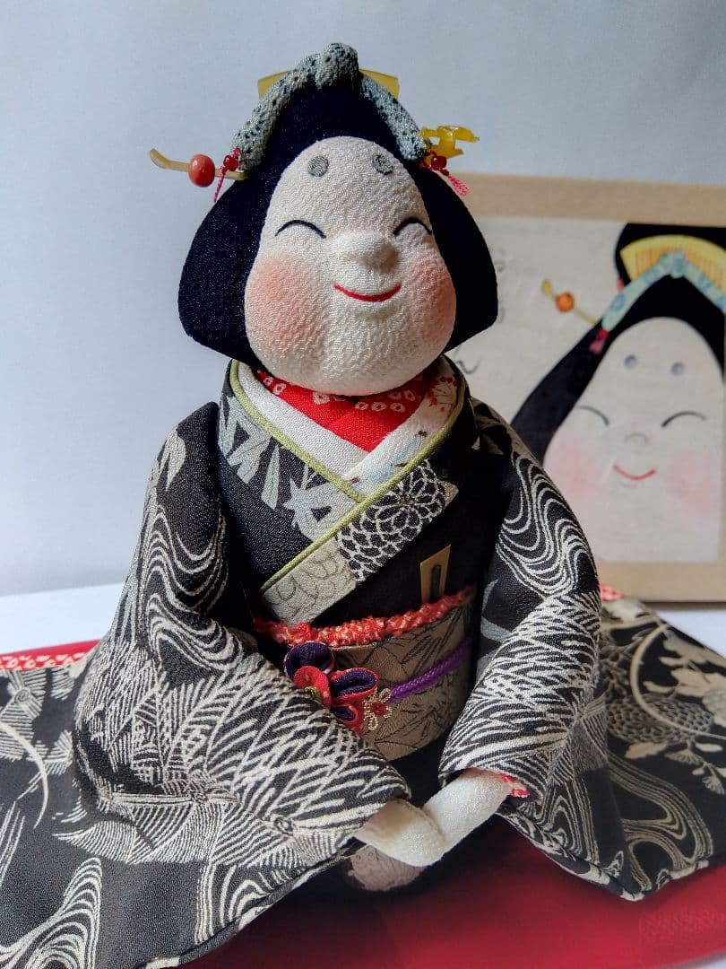 千風様ご確認用　創作人形　お福さん　留袖　ちりめん細工 縁起物