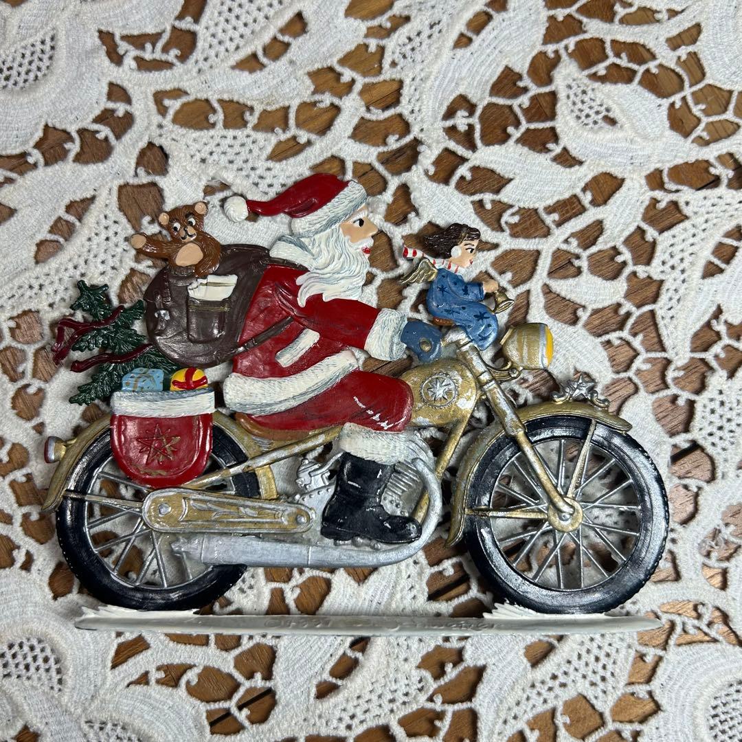 ドイツ　ウィルヘルム　シュヴァイツァー サンタクロース　サンタ　置物　錫