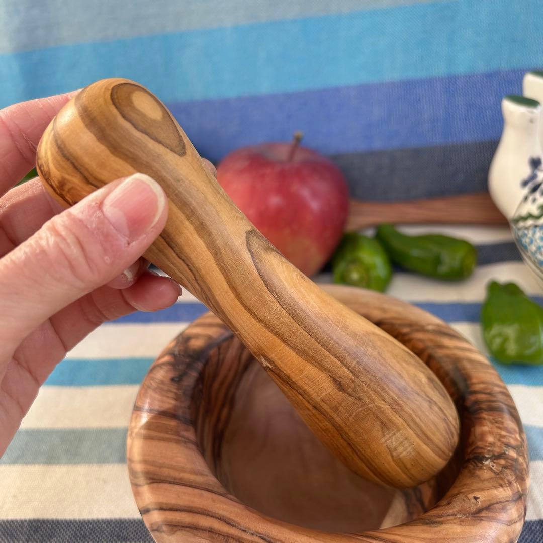 オリーブの木　スパイスマッシャー すり鉢すりこ木セットC