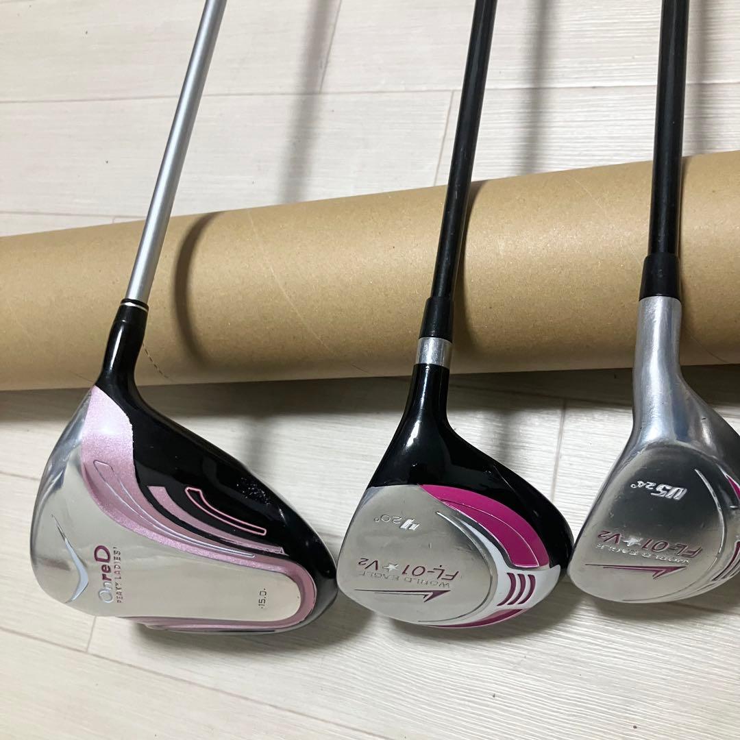 レディースゴルフセット OnreD/WORLDEAGLE他クラブ計8本バック付