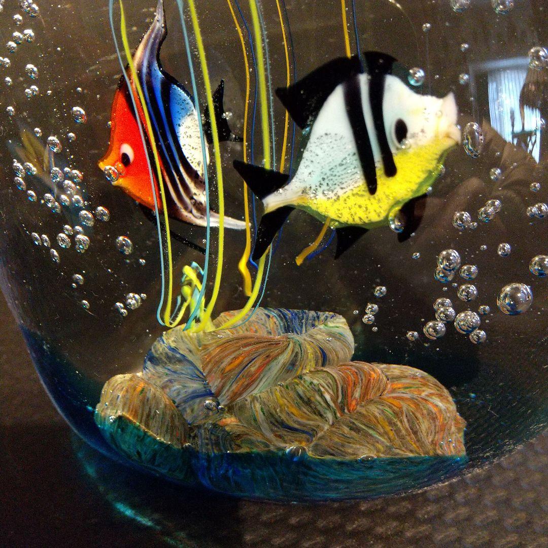 ベネチアングラス 置物 ムラ―ノガラス アクアリウム伝統工芸品