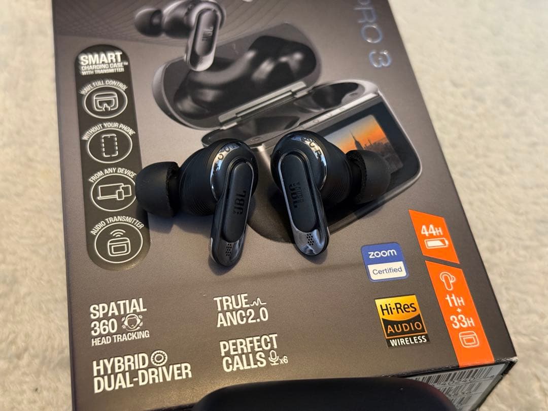 【極美品】JBL Tour Pro 3 Black LDAC対応