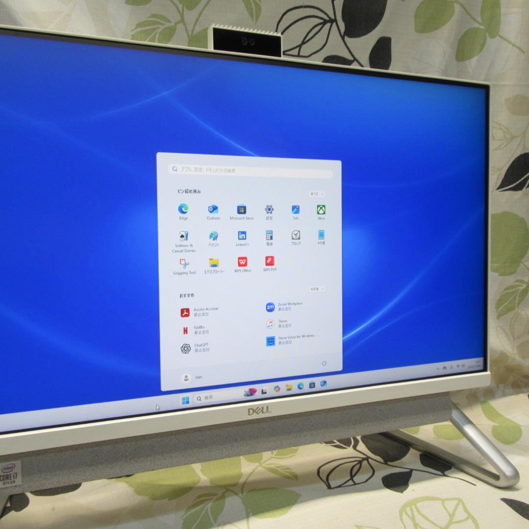 Win11公式対応10世代i7/メ16G/新品SSD1T/グラボ/無線/HDMI