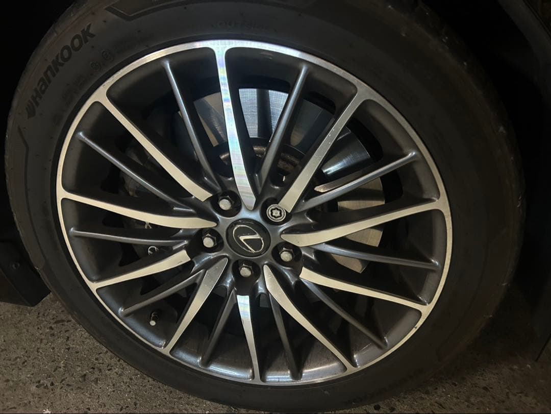 レクサス後期F 純正　Hankook 245/45ZR19 ホイールセット 1
