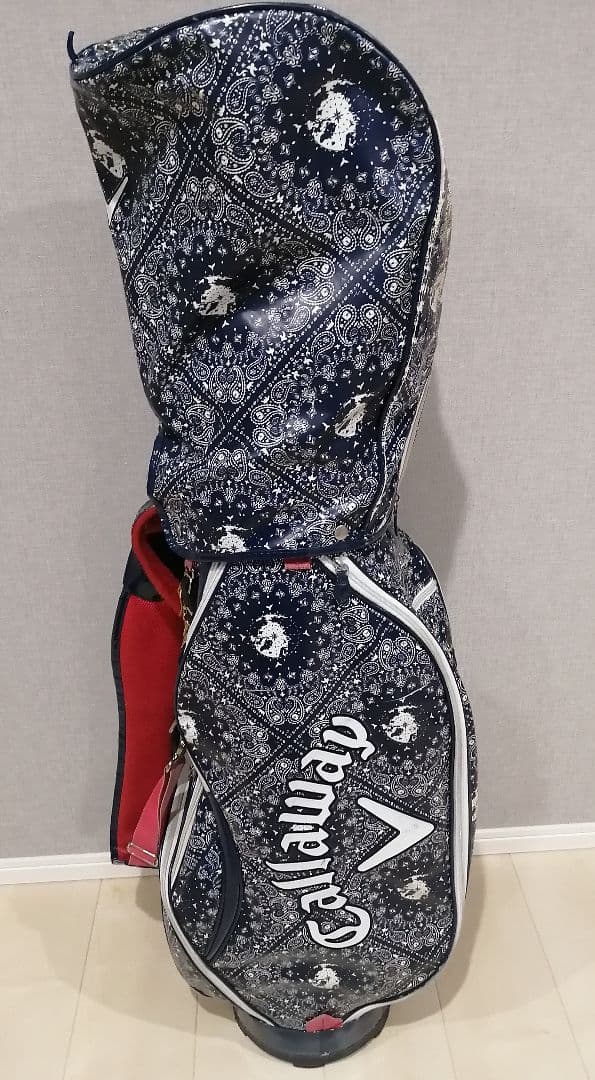 Callaway キャディバッグ ネイビー バンダナ柄