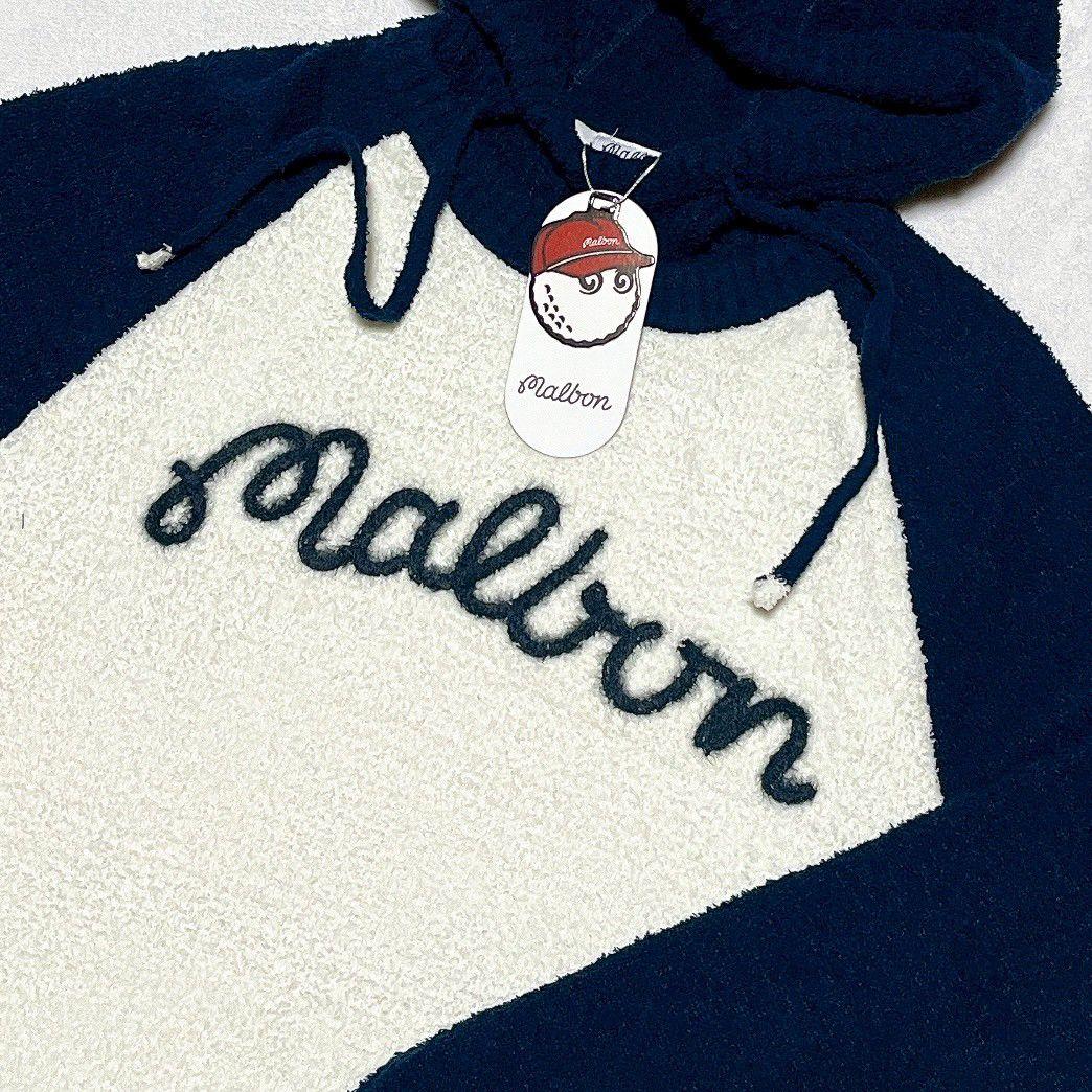 新品　マルボン　Malbon Golf　ゴルフ　フード付トップス　Ｌ　レディース