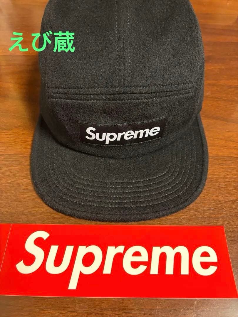 Supreme Wool Camp cap Black ナオキ