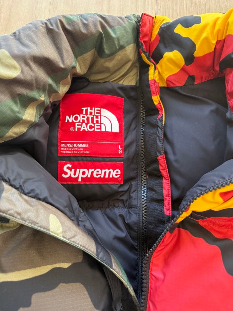 Supreme THE NORTH FACE Split Nuptse 迷彩