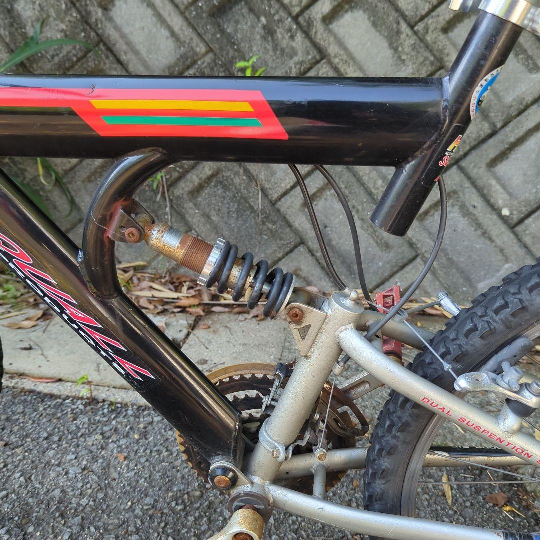 マウンテンバイク　HOTSQUALL 26インチ　ショック付き　鉄フレーム現状車