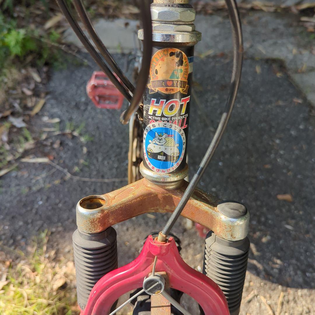 マウンテンバイク　HOTSQUALL 26インチ　ショック付き　鉄フレーム現状車