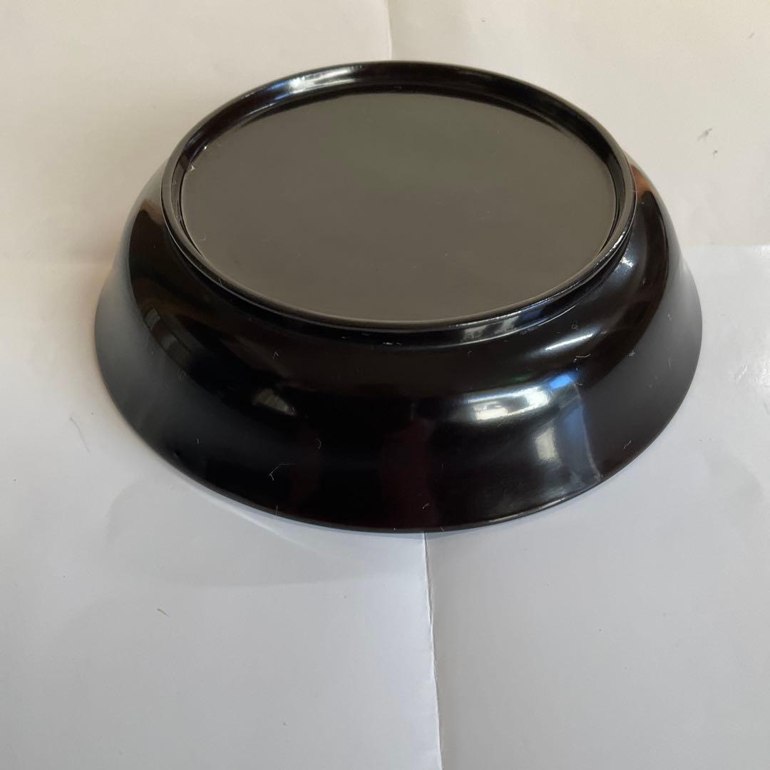 輪島塗　天然木くり抜沈金梅文菓子皿20枚揃　明治から大正頃