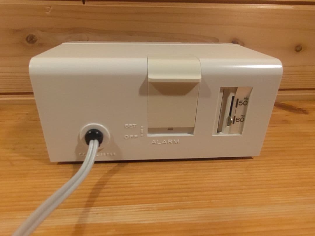 コパル　パタパタ時計　未使用品　動作確認済　ホワイト色　昭和レトロ　PR-160