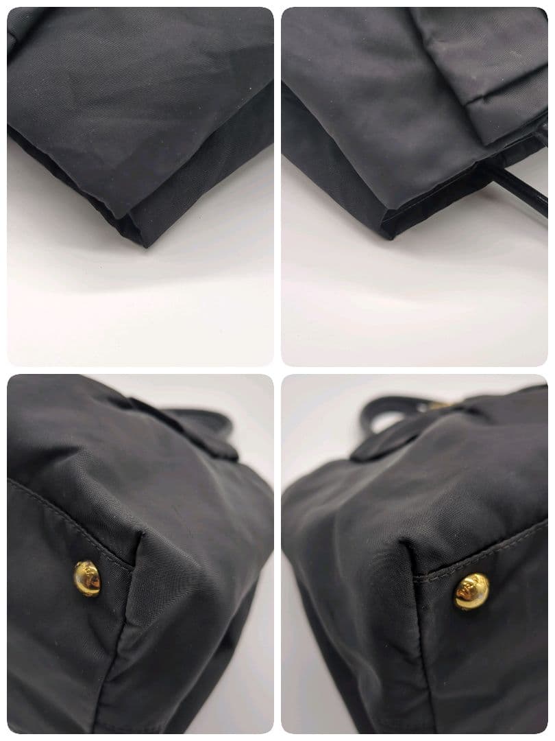 【人気モデル・美品】プラダ☆ハンドバッグ ナイロン テスート リボン ブラック