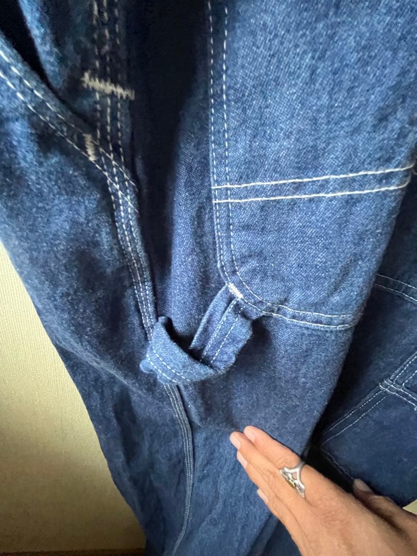 ヴィンテージカーハート44×30インディゴオーバーオール超レアcarhartt