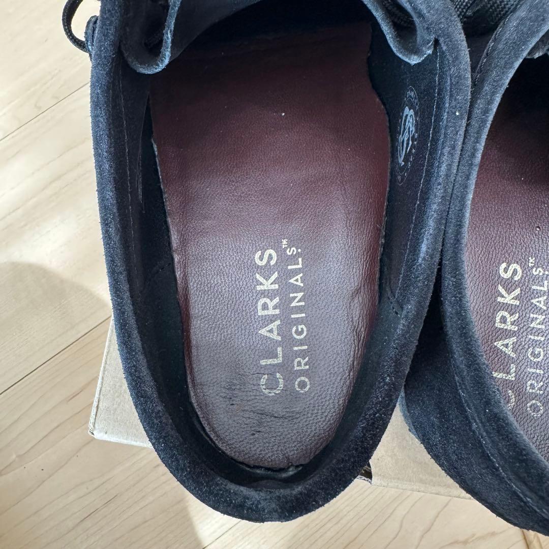 ぺ*ん様 クラークス Wallabee ワラビー（ブラックスエード）26.5