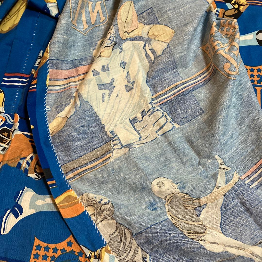 ビンテージ　NFLカーテン二枚　アメリカンフットボール