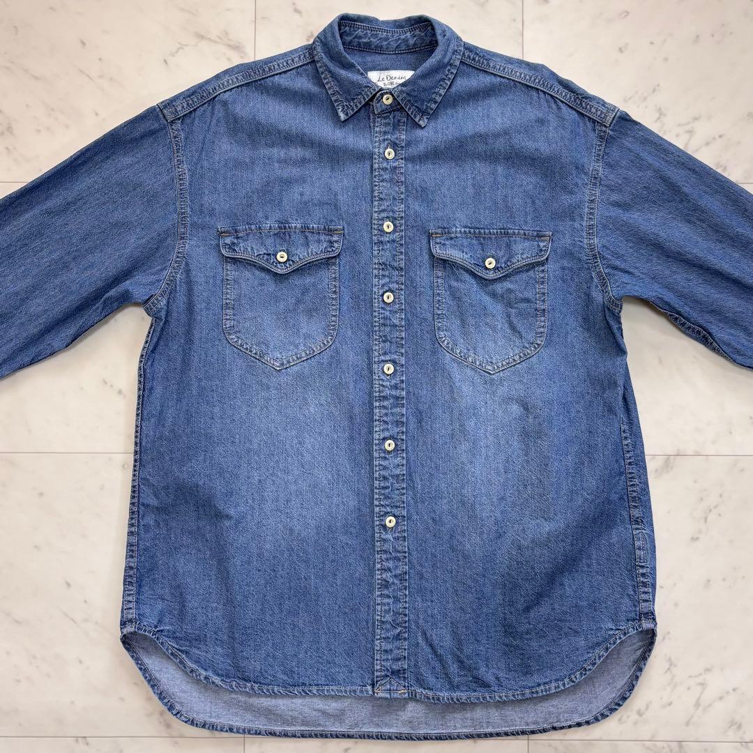 美品✨スローブイエナ　LE DENIM ライトオンス BDUシャツ　2024SS