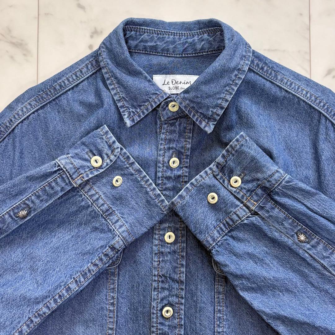 美品✨スローブイエナ　LE DENIM ライトオンス BDUシャツ　2024SS