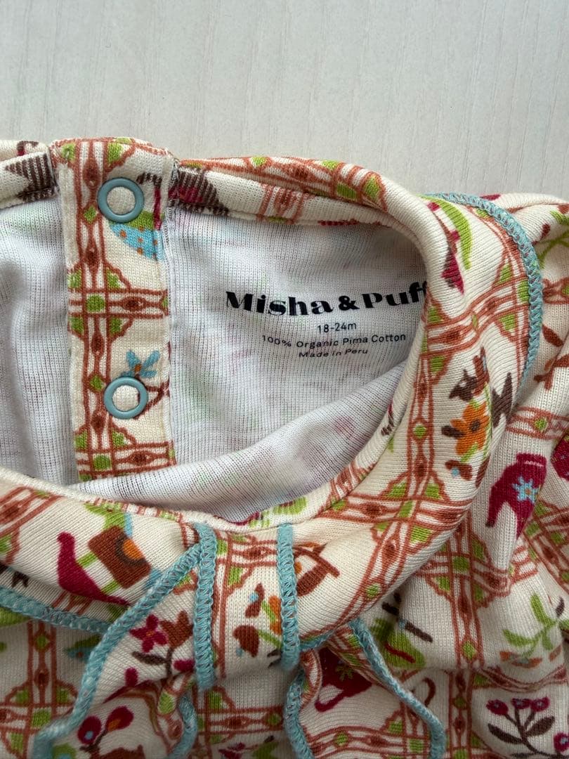 Misha & Puff お茶会ロンパース18-24m