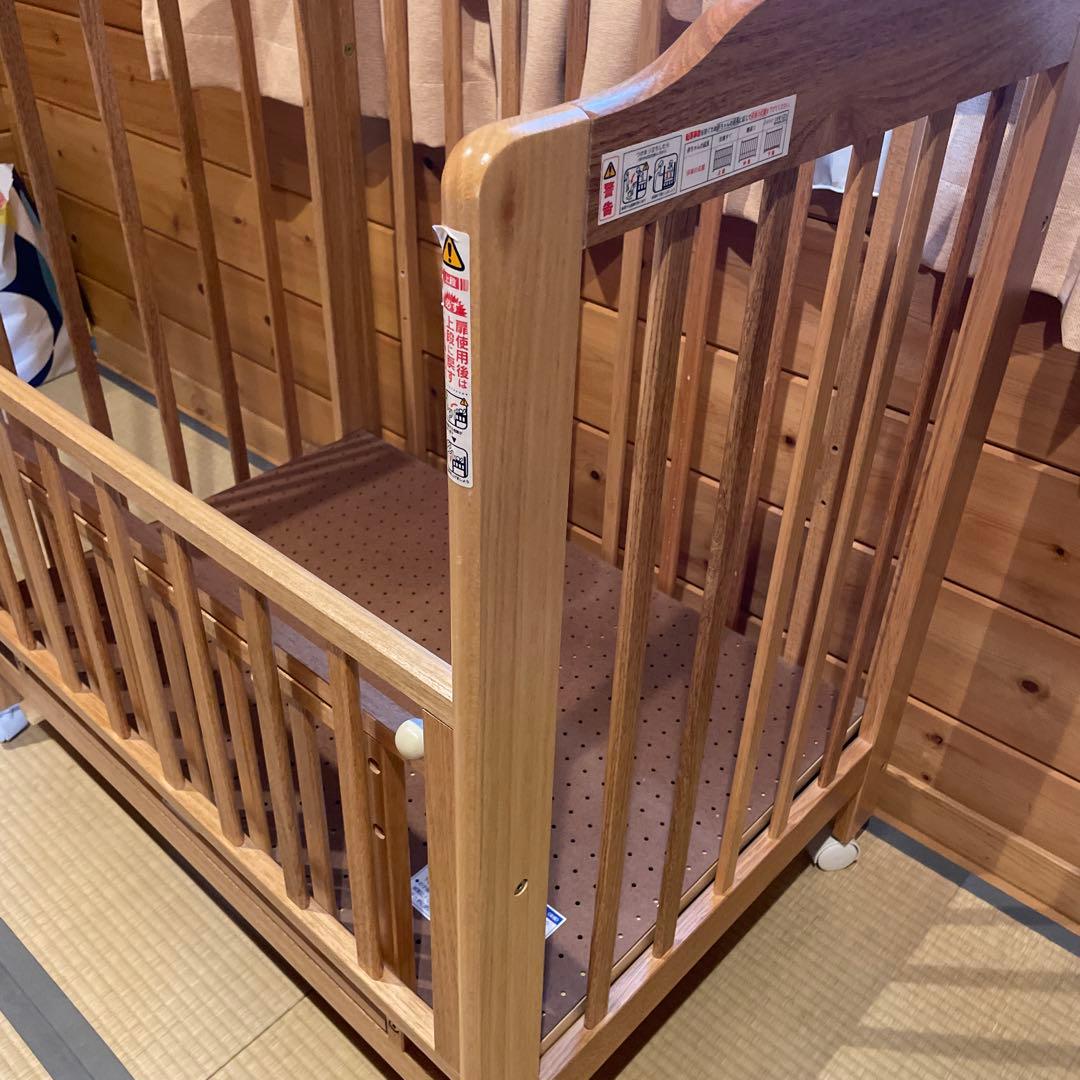 【送料込】KATOJI カトージ　ベビーベッド　ミニタチベッド