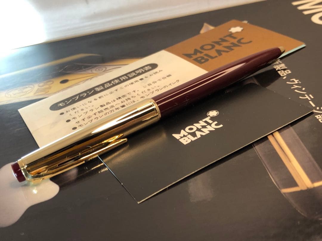 美品⭐️金運を呼ぶ！⭐️ロールゴールド総金張りキャップ&ボルドーNo78⭐️モンブラン