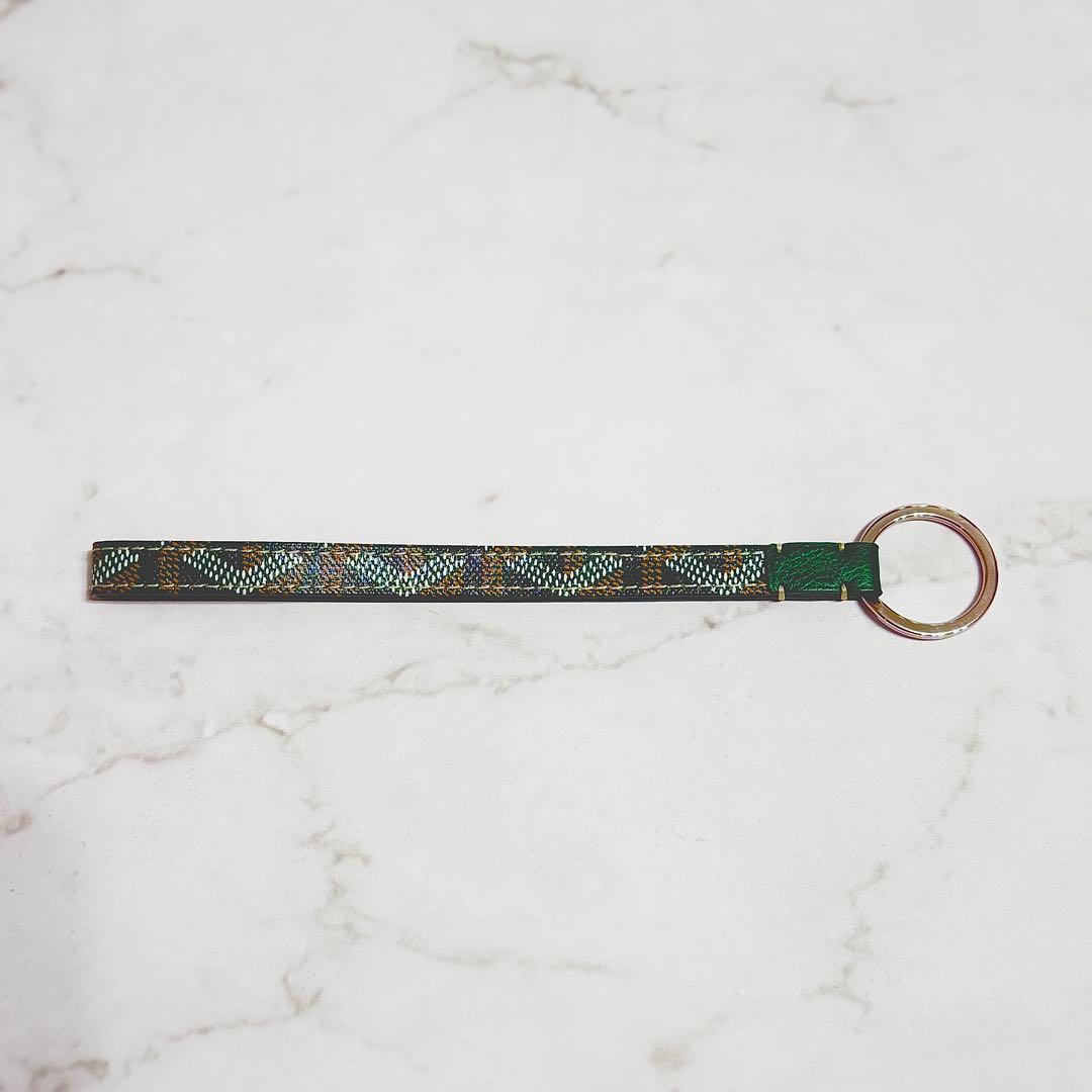 【美品】 GOYARD ゴヤール レザー セサミ キーチェン キーホルダー