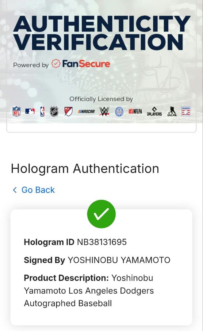 祝☆WS MVP　山本由伸選手直筆サインボール