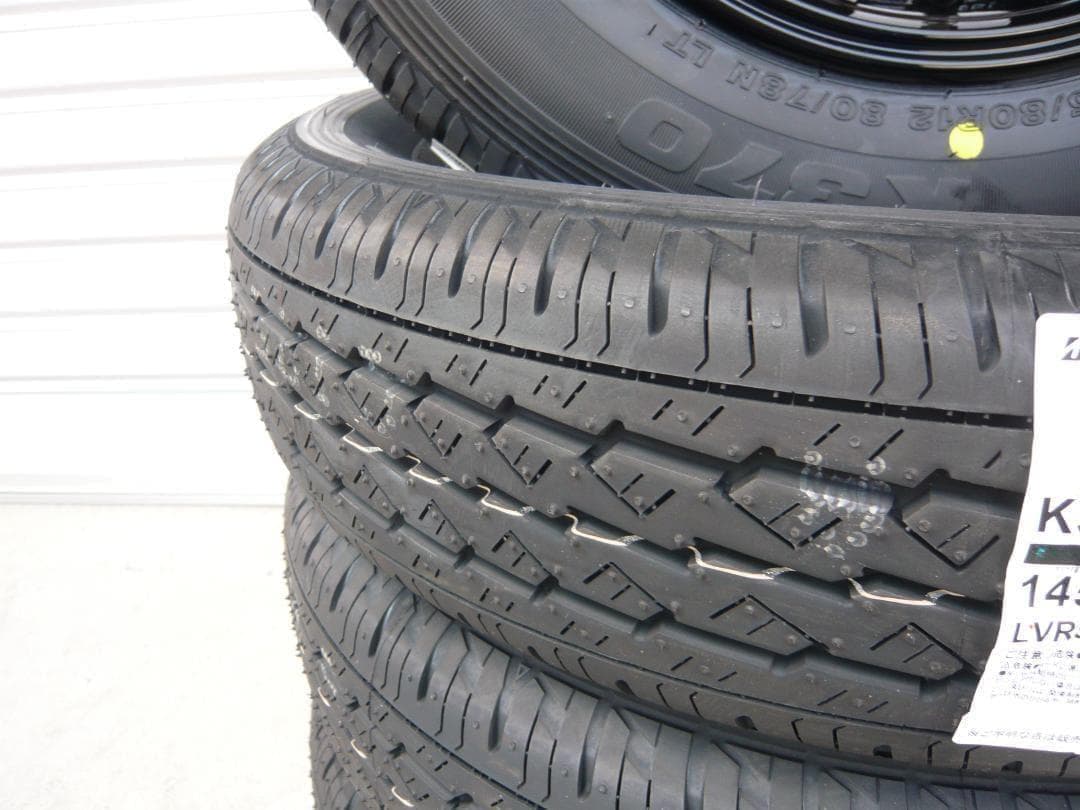 ☆ブリヂストンK370☆145/80R12LT☆軽トラ・軽バン・Ｎバン等