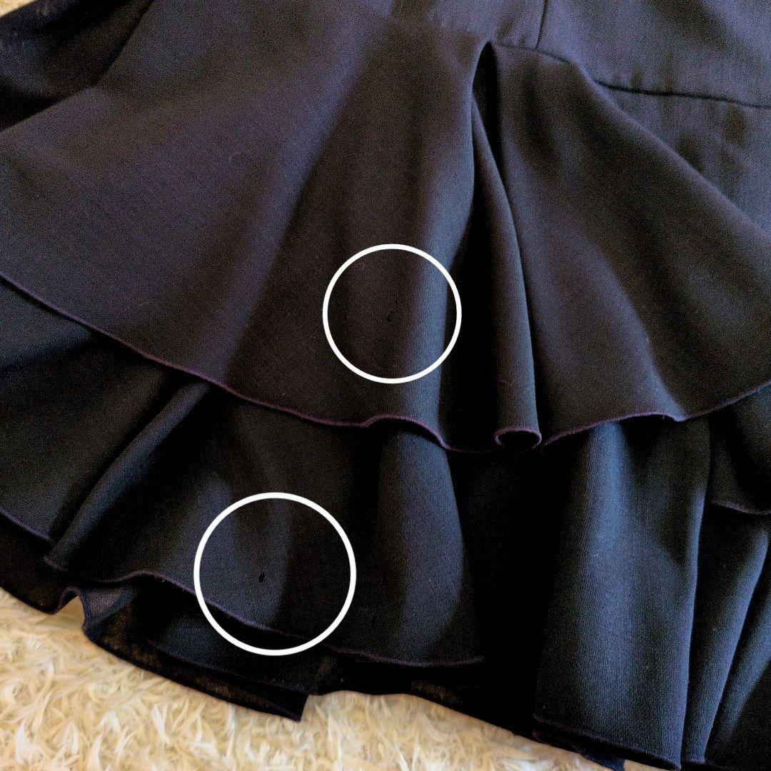 日本製★FOXEY　ワンピース　フリル　ブラック　38