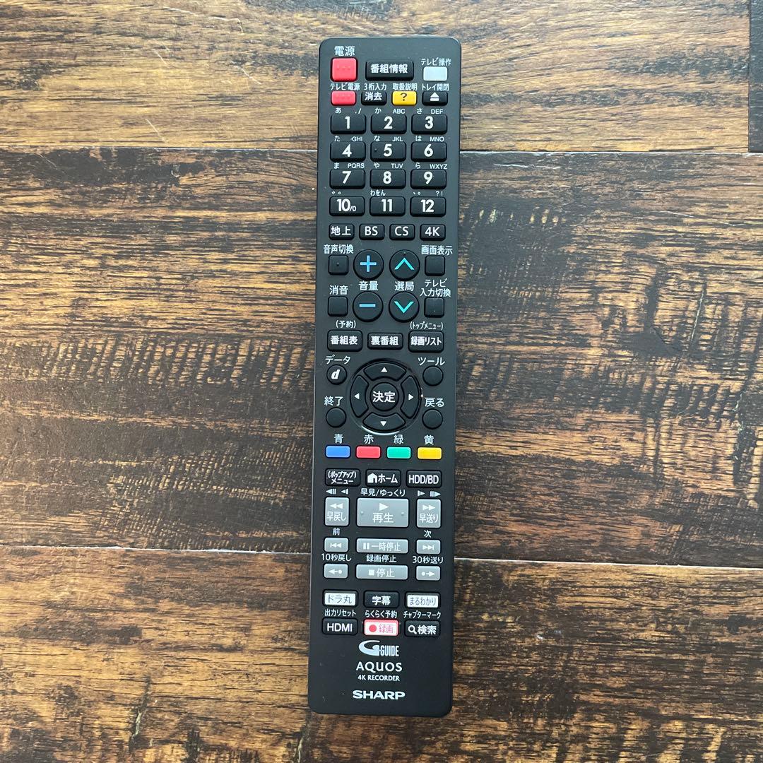 【美品】シャープ AQUOS 4Kレコーダー 4B-C10DW3 2023年製