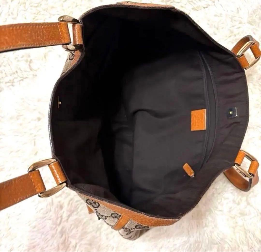 【保存袋付き】Gucci ロゴプリント ショルダーバッグ