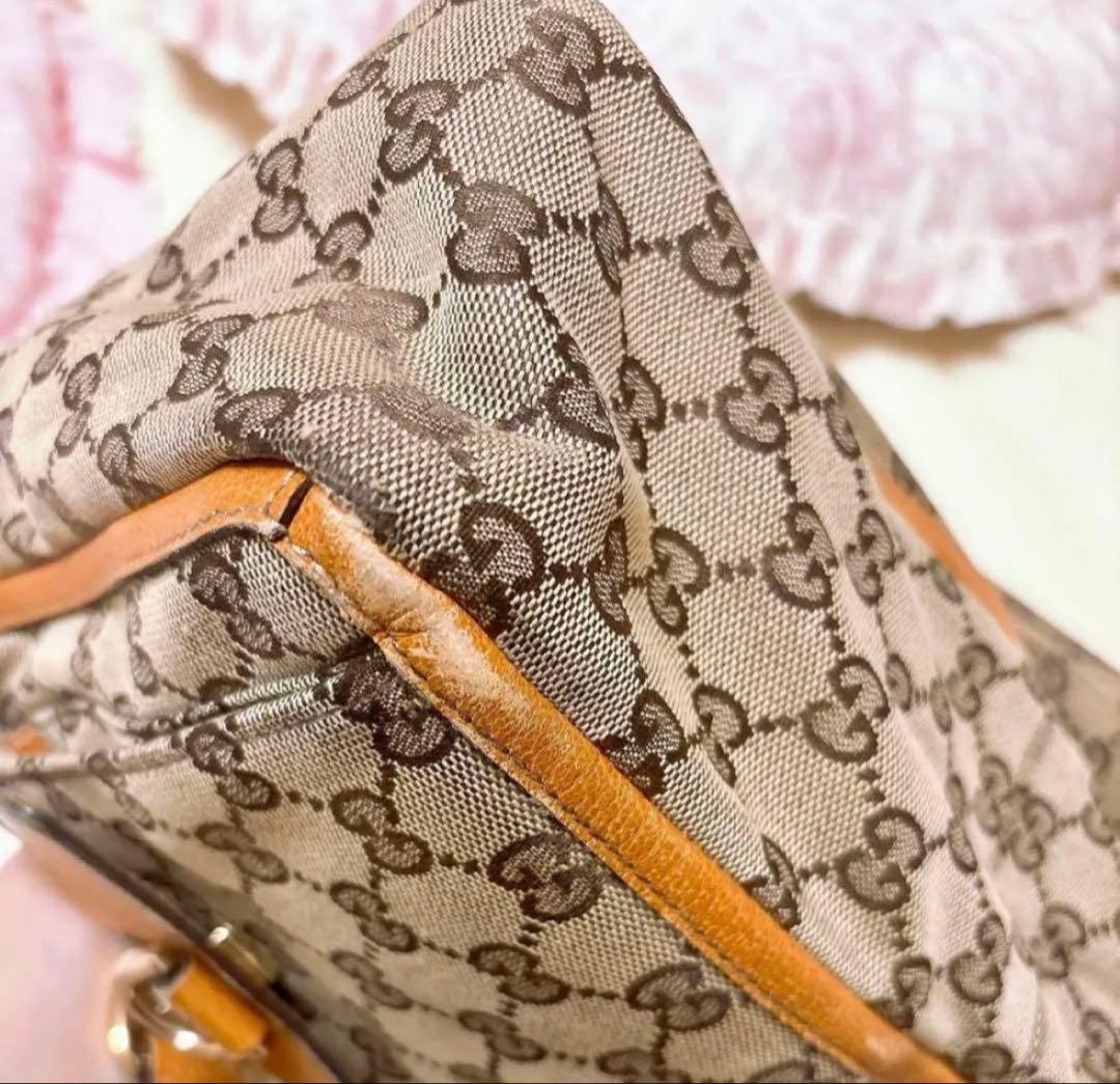 【保存袋付き】Gucci ロゴプリント ショルダーバッグ